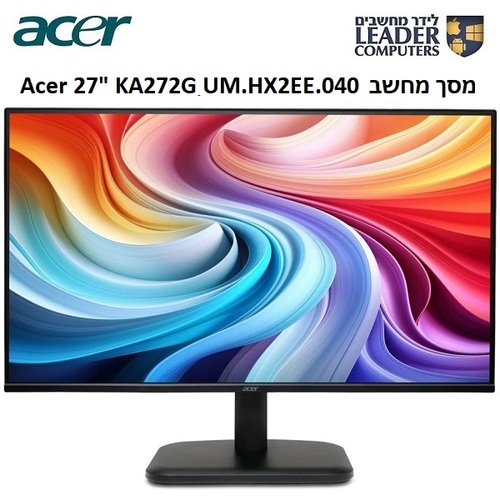מסך מחשב 27 אינץ Acer KA272 G0bi UM.HX2EE.040 FullHD IPS 120Hz