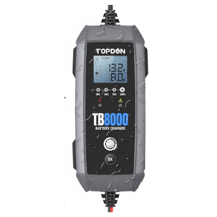 מטען מצברים חכם TORNADO 30000 TOPDON – טעינה חכמה למצברי 6V/12V/24V