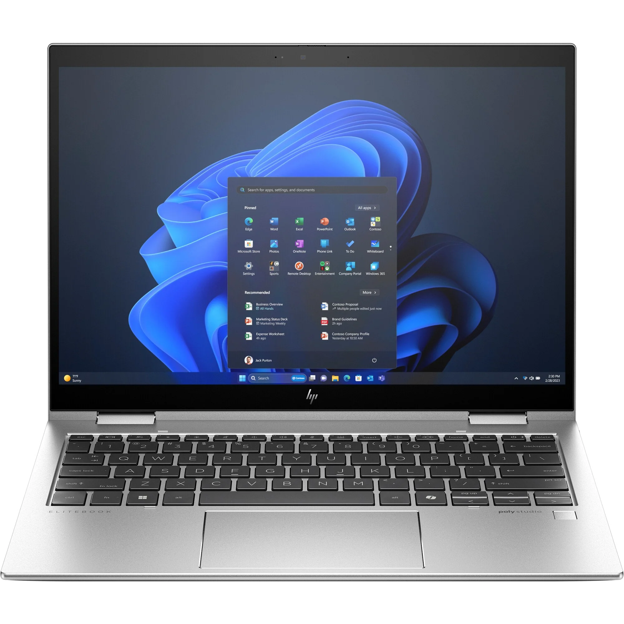 מחשב נייד HP Ex360830G11 U5/16/1TB/Win11P 9G0B5ET
