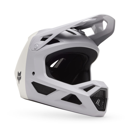 קסדת אופניים מלאה לילדים פוקס אפור / לבן - FOX RAMPAGE YTH 5050 V25