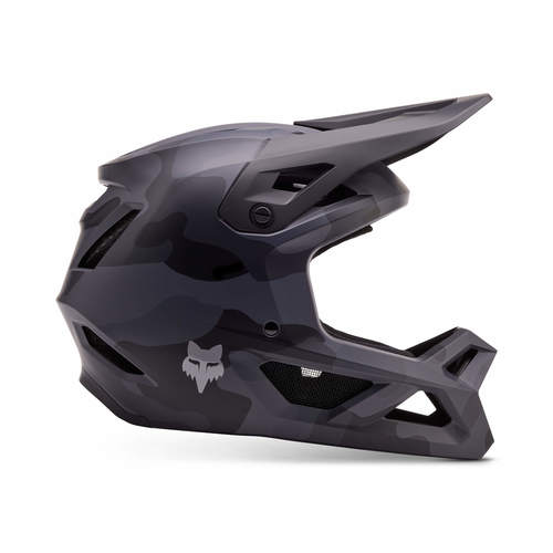 קסדת אופניים מלאה לילדים פוקס שחור / צבאי - FOX YTH RAMPAGE BARGE V24