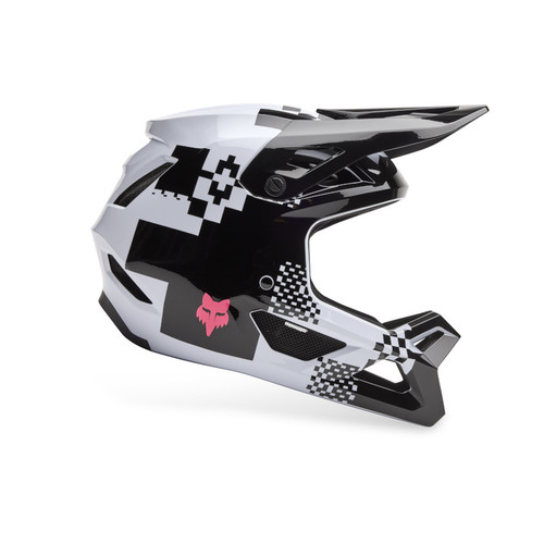 קסדת אופניים מלאה לילדים פוקס לבן / שחור - FOX RAMPAGE YTH DIGI IMG V25