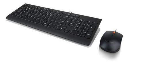 סט חוטי עכבר ומקלדת עברית/אנגלית Lenovo 300 GX30M39623 USB Combo Keyboard & Mouse