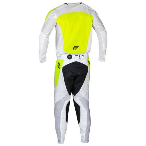 חליפת פליי לבן / צהוב - FLY RACING EVOLUTION DST V24