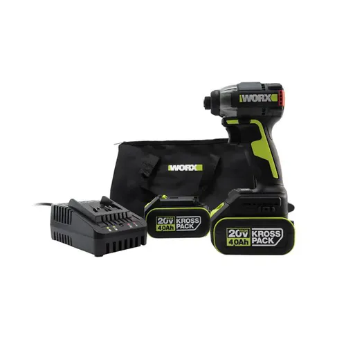 מברגת אימפקט 20V כולל 2 סוללות WORX WU292DS/3 4A   