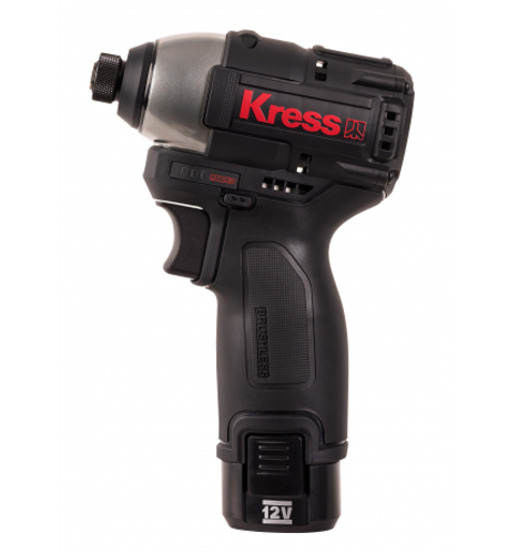 מברגת אימפקט 12V כולל 2 סוללות KRESS KU203.2 2A