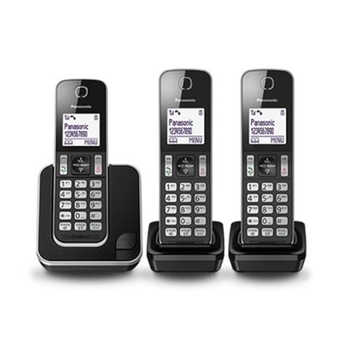 טלפון אלחוטי בעברית + 2 שלוחות Panasonic פנסוניק
