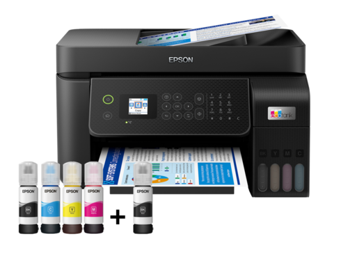מדפסת הזרקת דיו משולבת צבעונית EcoTank L5290