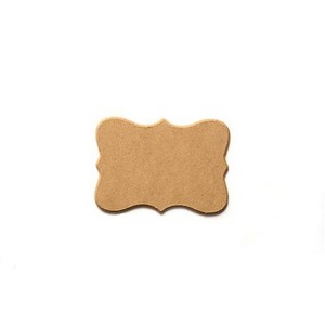 שלט MDF ארז קטן 13/19 עובי 8 מ"מ עם פזה