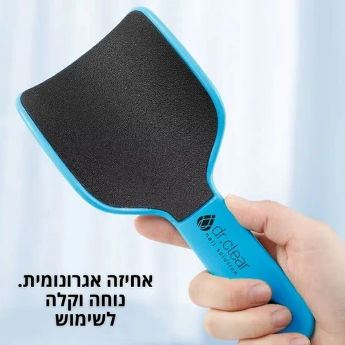משייף מעוקל דו צדדי בצורת u ייחודי לעקב כף רגל לפדיקור ביתי 