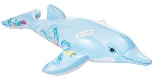 דולפין מתנפח קטן לרכיבה בבריכה ובים עם ידיות אחיזה דגם 58523 (מגוון צבעים)
