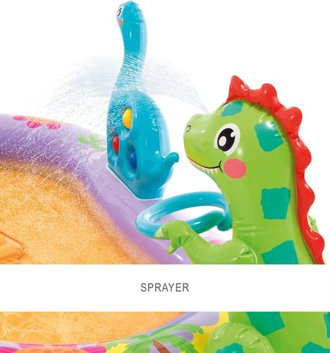 מרכז פעילות ובריכה מתנפחת לילדים - דינו פארק דגם 56139