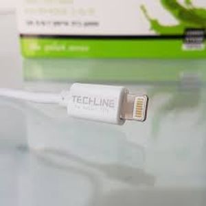 כבל טעינה USB ל IPHONE  אורך 2 מטר TECHLINE 