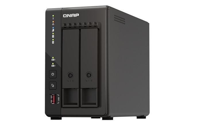 מערכת איחסון QNAP TS-253E-8G 2-BAY 8GB-RAM Tower NAS 