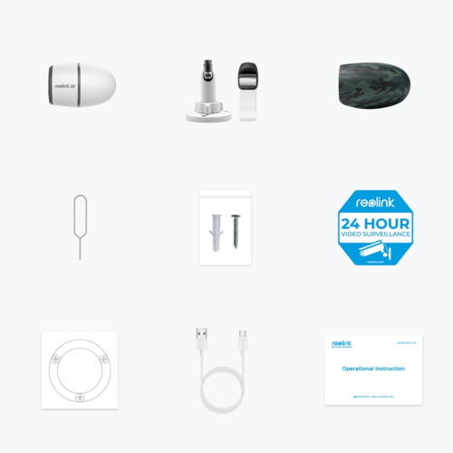 מצלמת אבטחה חיצונית אלחוטית REOLINK GO ULTRA 4K 8MP Smart 4G LTE Battery