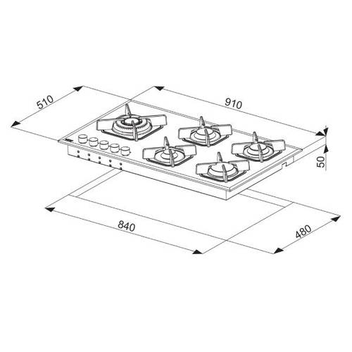 כיריים גז 91 ס
