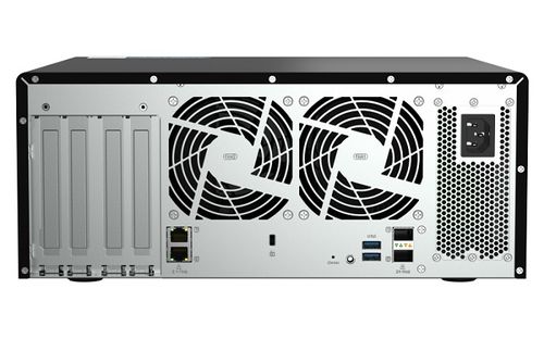 מערכת אחסון QNAP TS-h1290FX-7232P-64G 12Bays 64GB-RAM Tower NAS Server 