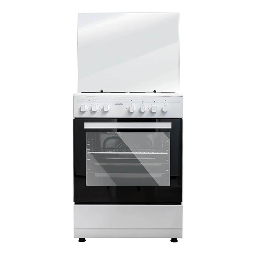 תנור משולב כיריים 4 מבערים Hyundai יונדאי HAO-6060W לבן