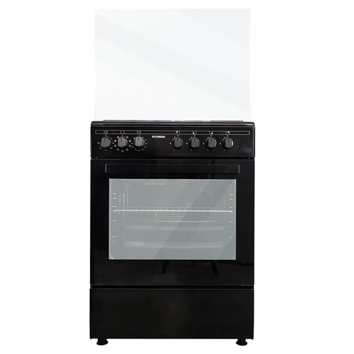 תנור משולב כיריים 4 מבערים Hyundai יונדאי HAO-6060B שחור