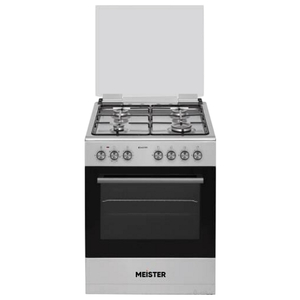 תנור משולב כיריים גז - 4 להבות Meister מייסטר M6060 נירוסטה