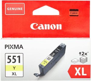 ראש דיו צהוב מקורי Canon CLI-551Y XL קנון