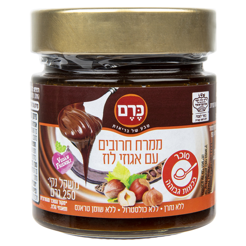 ממרח חרובים בתוספת אגוזי לוז כשל