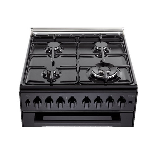 תנור משולב כיריים גז - 4 להבות Delonghi דלונגי DCS12EDN-IL שחור