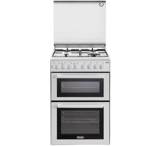 תנור משולב כיריים גז - 4 להבות Delonghi דלונגי DCS12EDW-IL לבן