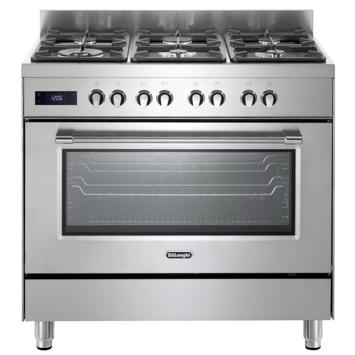 תנור משולב כיריים גז - 6 להבות Delonghi דלונגי PRO966MX-IL נירוסטה