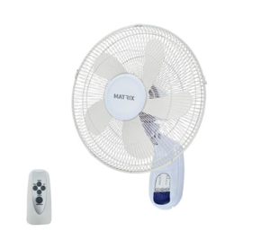 מאוורר קיר 55W כולל שלט לבן MATRIX