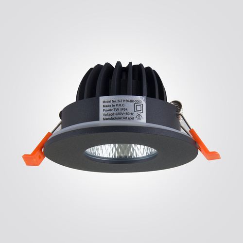 שקוע תקרה ליטא שחור CCT 7W IP54 