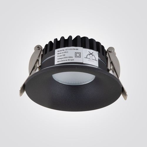 שקוע תקרה מיקי שחור CCT 5W IP54 