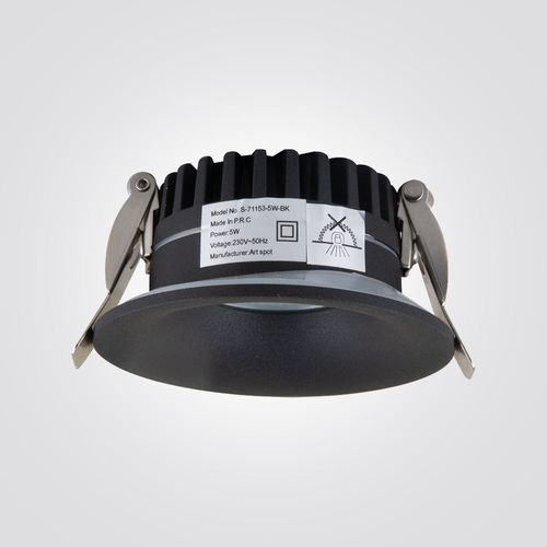 שקוע תקרה מיקי שחור CCT 5W IP54 