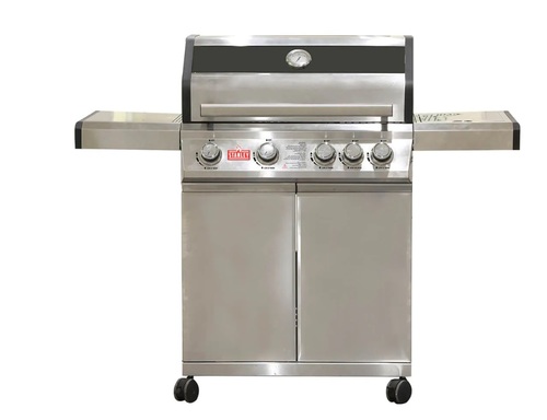 מנגל/גריל גז עשוי נרוסטה 4+1 להבות 60,000BTU מבית STANLEY דגם HABQ-4010S + כיסוי גשם ופלנצ’ה במתנה! - עריכת מפרט ותמונות