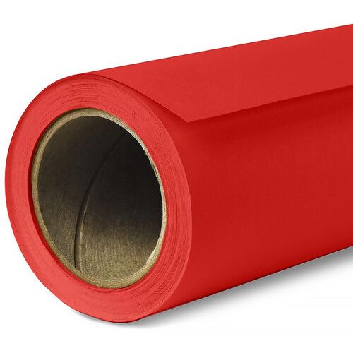 רקע נייר לצילום Emily Primary Red 2.72X10 #56
