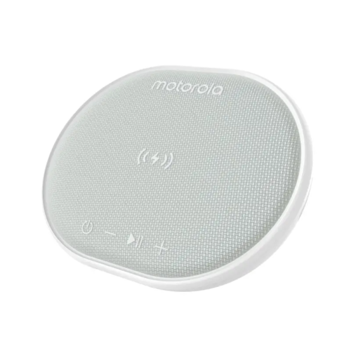 משטח טעינה אלחוטית עם רמקול בלוטוס מובנה Sonic Charge 500 לבן