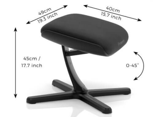 הדום Noblechairs Footrest V2.0 Black Edition