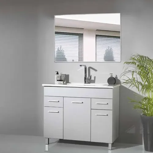 ארון אמבטיה עומד אינטגרלי קנקון מידה 80-120 סמ
