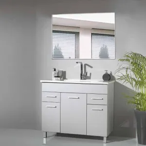 ארון אמבטיה עומד אינטגרלי קנקון מידה 80-120 סמ
