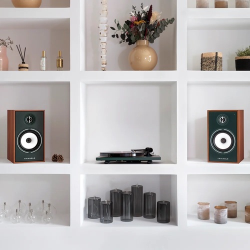 רמקולים מוגברים ופטיפון 1 Triangle BR03 CONNECT + Pro-Ject LUNAR