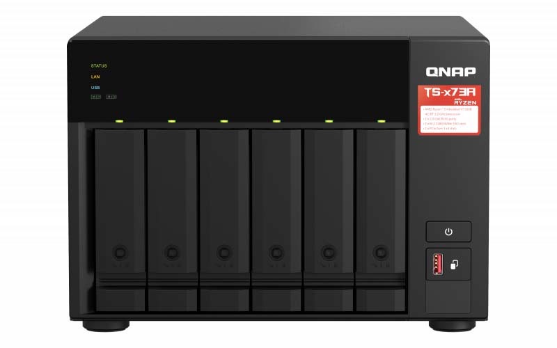 מערכת אחסון QNAP TS-673A-8G 6Bays 8GB-RAM Tower NAS Server