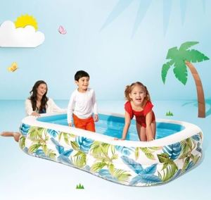 בריכה משפחתית מתנפחת הדפס טרופי 229/152/48 INTEX