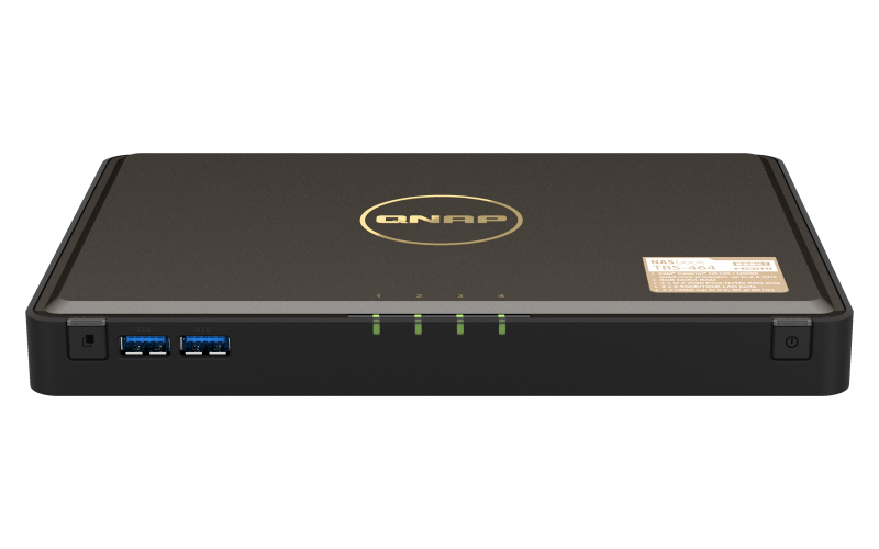 מערכת אחסון QNAP NASbook TBS-464-8G 8GB-RAM,4-Bays M.2 NVMe SSD NAS Server 