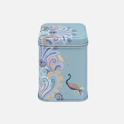 קופסת פח קטנה: Peacock Filigree Mini