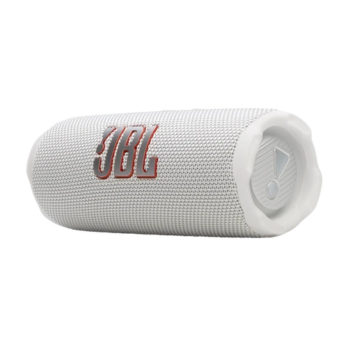 JBL Flip 7 לבן מחובר לרמקול נוסף עם Auracast™