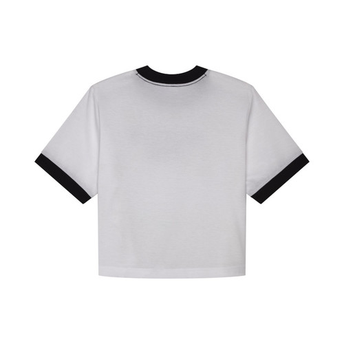 חולצה קצרה לנשים פוקס שחור - FOX W CIRCA 74 RINGER SS TEE V25 