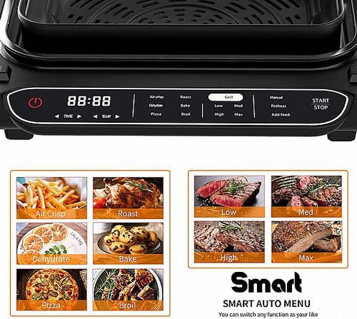 גריל חשמלי SMART SMOKLESS MULTI GRILL XXL Fuego-fire 8200XXL