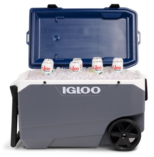 צידנית קשיחה על גלגלים וידית נשיאה רחבה Maxcold Latitude 85 ליטר