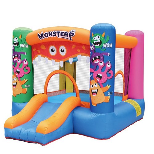מתקן קפיצה מתנפח בינוני | 62127 | מפלצות (מאנסטר) | JUMPER | מגלשה+משטח קפיצה