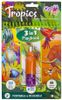 חוברת צביעה טוש מים, מדבקות ותלת מימד 3 ב 1 - טרופי